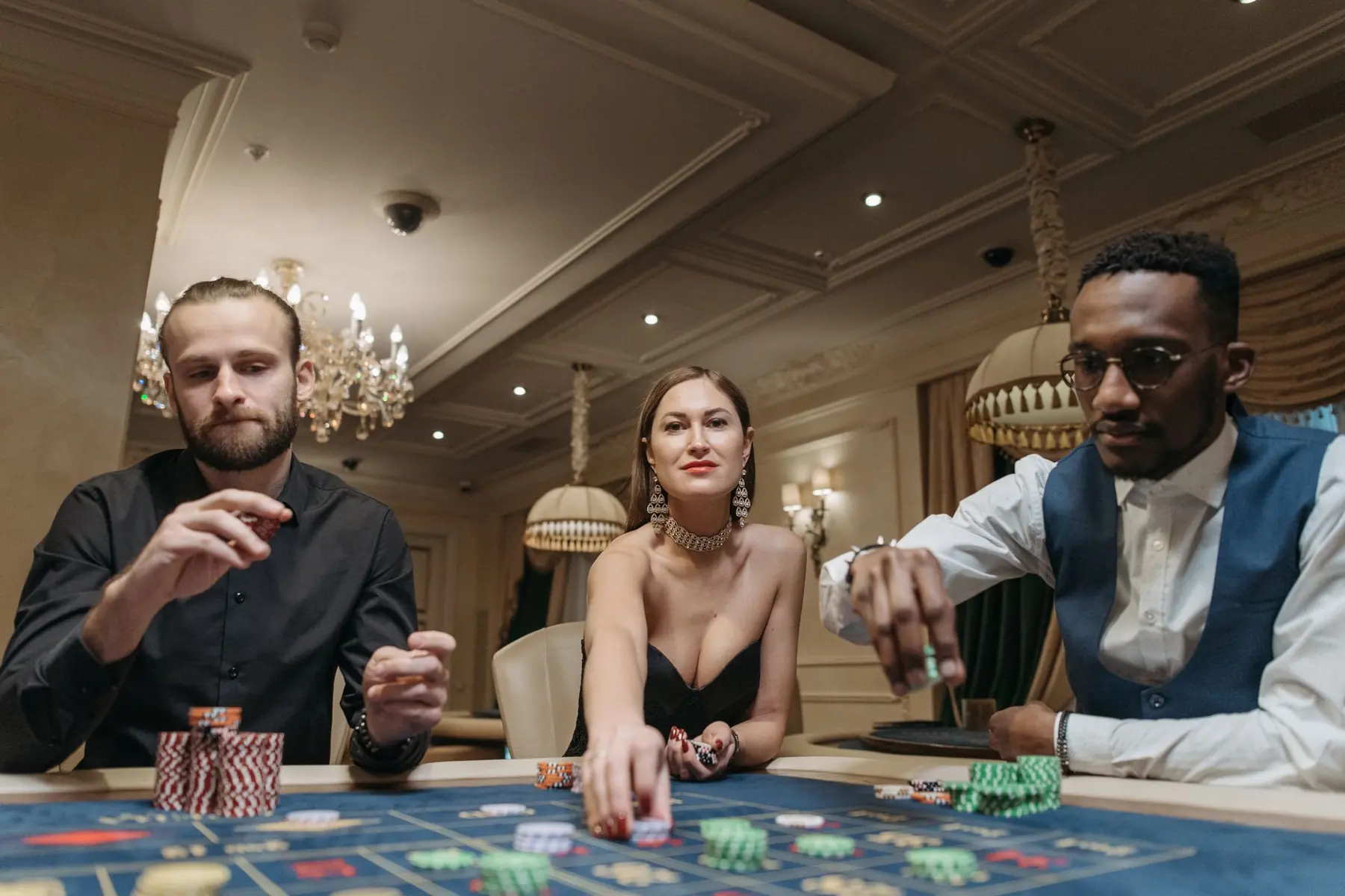 A composed space within the casino